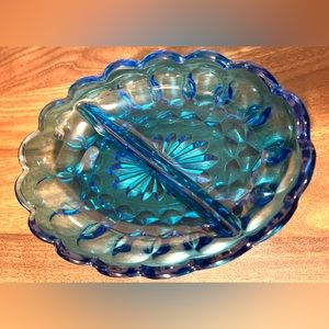 Vintage Indiana glass co. Relish dish